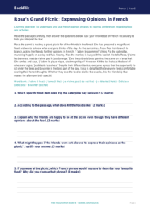 Free Opinion Phrases Comprehension | Year 5 Greater Depth | BookFlik