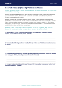 Free Opinion Phrases Track Sheet | Year 5 Greater Depth | BookFlik