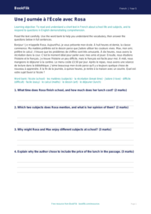 Free School Comprehension | Year 5 Greater Depth | BookFlik