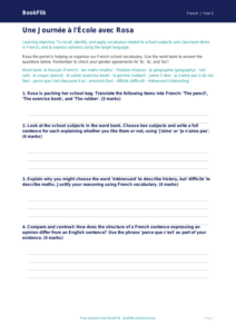 Free School Worksheet | Year 5 Greater Depth | BookFlik