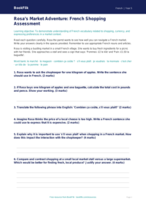 Free Shopping Assessment | Year 5 Greater Depth | BookFlik