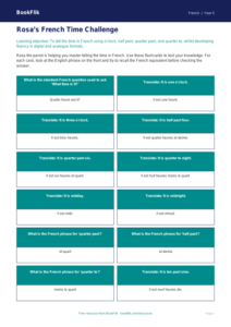 Free Telling The Time Flashcards | Year 5 Greater Depth | BookFlik