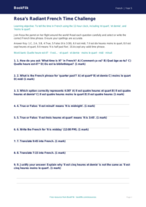 Free Telling The Time Quiz | Year 5 Greater Depth | BookFlik