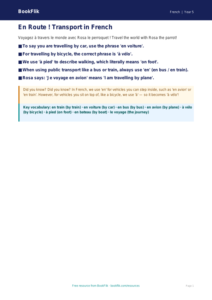 Free Transport Poster | Year 5 Greater Depth | BookFlik