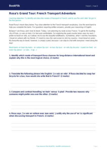 Free Transport Track Sheet | Year 5 Greater Depth | BookFlik