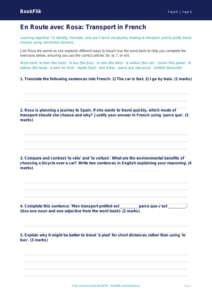 Free Transport Worksheet | Year 5 Greater Depth | BookFlik