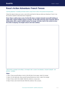 Free Verbs And Tenses Drawing Sheet | Year 4 Supported | BookFlik
