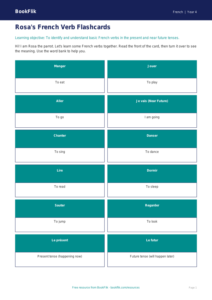 Free Verbs And Tenses Flashcards | Year 4 Supported | BookFlik