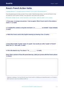 Free Verbs And Tenses Worksheet | Year 4 Supported | BookFlik