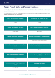 Free Verbs And Tenses Flashcards | Year 5 Greater Depth | BookFlik