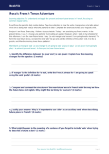 Free Verbs And Tenses Track Sheet | Year 5 Greater Depth | BookFlik