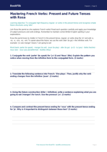Free Verbs And Tenses Worksheet | Year 5 Greater Depth | BookFlik