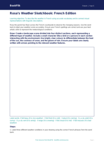 Free Weather Drawing Sheet | Year 5 Greater Depth | BookFlik