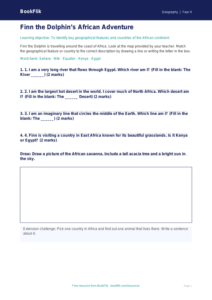 Free Africa Activity Sheet | Year 4 Supported | BookFlik