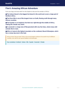 Free Africa Poster | Year 4 Supported | BookFlik