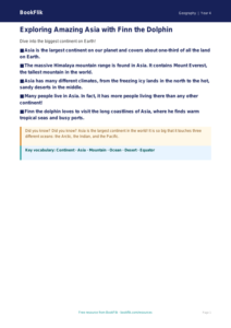 Free Asia Poster | Year 4 Supported | BookFlik