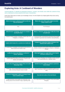 Free Asia Flashcards | Year 5 Greater Depth | BookFlik