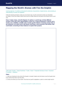 Free Biomes Drawing Sheet | Year 5 Greater Depth | BookFlik