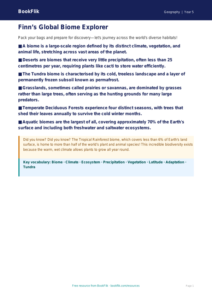 Free Biomes Poster | Year 5 Greater Depth | BookFlik