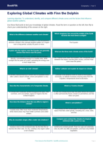Free Climate Flashcards | Year 5 Greater Depth | BookFlik