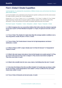 Free Climate Quiz | Year 5 Greater Depth | BookFlik