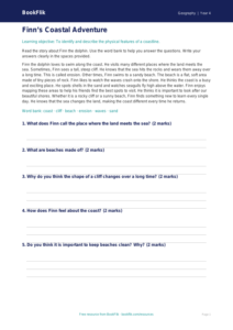 Free Coasts Comprehension | Year 4 Supported | BookFlik