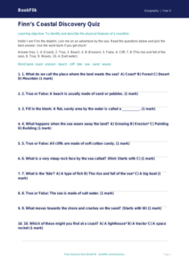 Free Coasts Quiz | Year 4 Supported | BookFlik