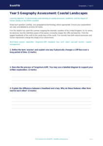 Free Coasts Assessment | Year 5 Greater Depth | BookFlik