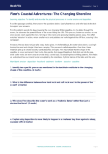 Free Coasts Comprehension | Year 5 Greater Depth | BookFlik