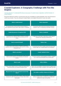 Free Coasts Flashcards | Year 5 Greater Depth | BookFlik