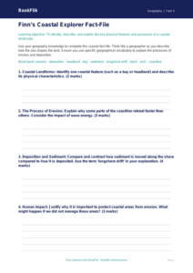 Free Coasts Template | Year 5 Greater Depth | BookFlik