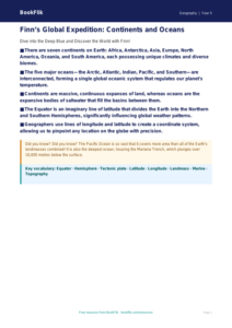 Free Continents And Oceans Poster | Year 5 Greater Depth | BookFlik