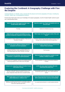 Free Europe Flashcards | Year 5 Greater Depth | BookFlik