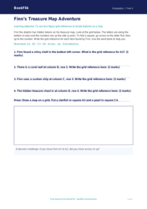 Free Grid References Activity Sheet | Year 4 Supported | BookFlik