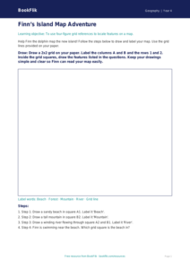 Free Grid References Drawing Sheet | Year 4 Supported | BookFlik