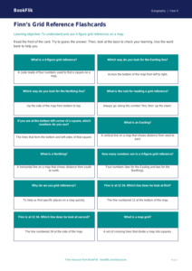 Free Grid References Flashcards | Year 4 Supported | BookFlik