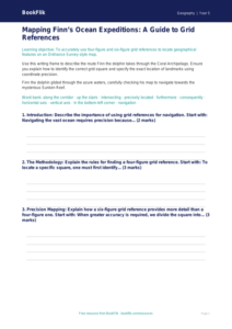 Free Grid References Writing Frame | Year 5 Greater Depth | BookFlik