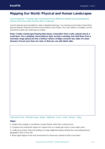 Free Human And Physical Geography Drawing Sheet | Year 5 Greater Depth | BookFlik