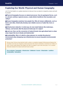 Free Human And Physical Geography Poster | Year 5 Greater Depth | BookFlik