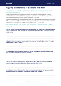 Free Map Skills Worksheet | Year 5 Greater Depth | BookFlik