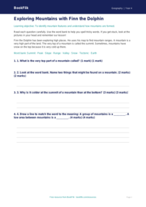 Free Mountains Assessment | Year 4 Supported | BookFlik