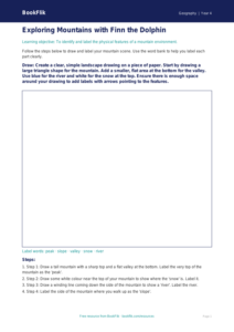 Free Mountains Drawing Sheet | Year 4 Supported | BookFlik