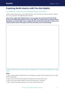 Free North America Drawing Sheet | Year 4 Supported | BookFlik