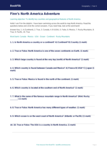 Free North America Quiz | Year 4 Supported | BookFlik