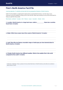 Free North America Template | Year 4 Supported | BookFlik