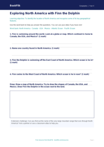 Free North America Worksheet | Year 4 Supported | BookFlik