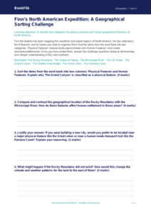 Free North America Activity Sheet | Year 5 Greater Depth | BookFlik