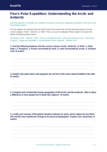 Free Polar Regions Activity Sheet | Year 5 Greater Depth | BookFlik