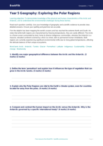 Free Polar Regions Assessment | Year 5 Greater Depth | BookFlik