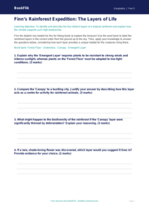 Free Rainforests Activity Sheet | Year 5 Greater Depth | BookFlik